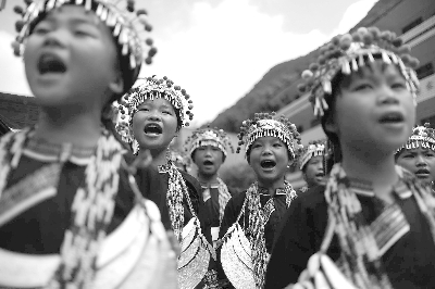 布努飞歌童声合唱团在排练